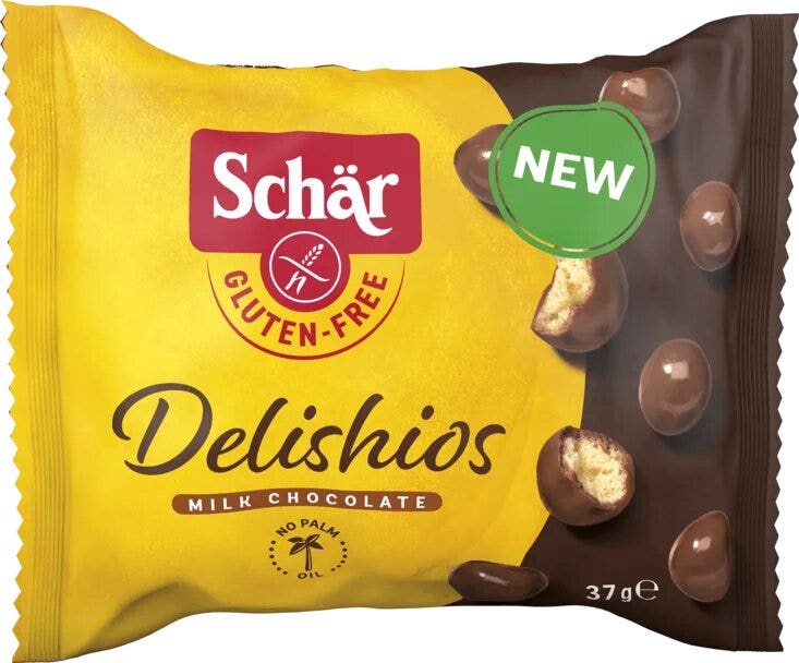 Schar Delishios Cereali Ricoperti Di Cioccolato Al Latte 37g-1