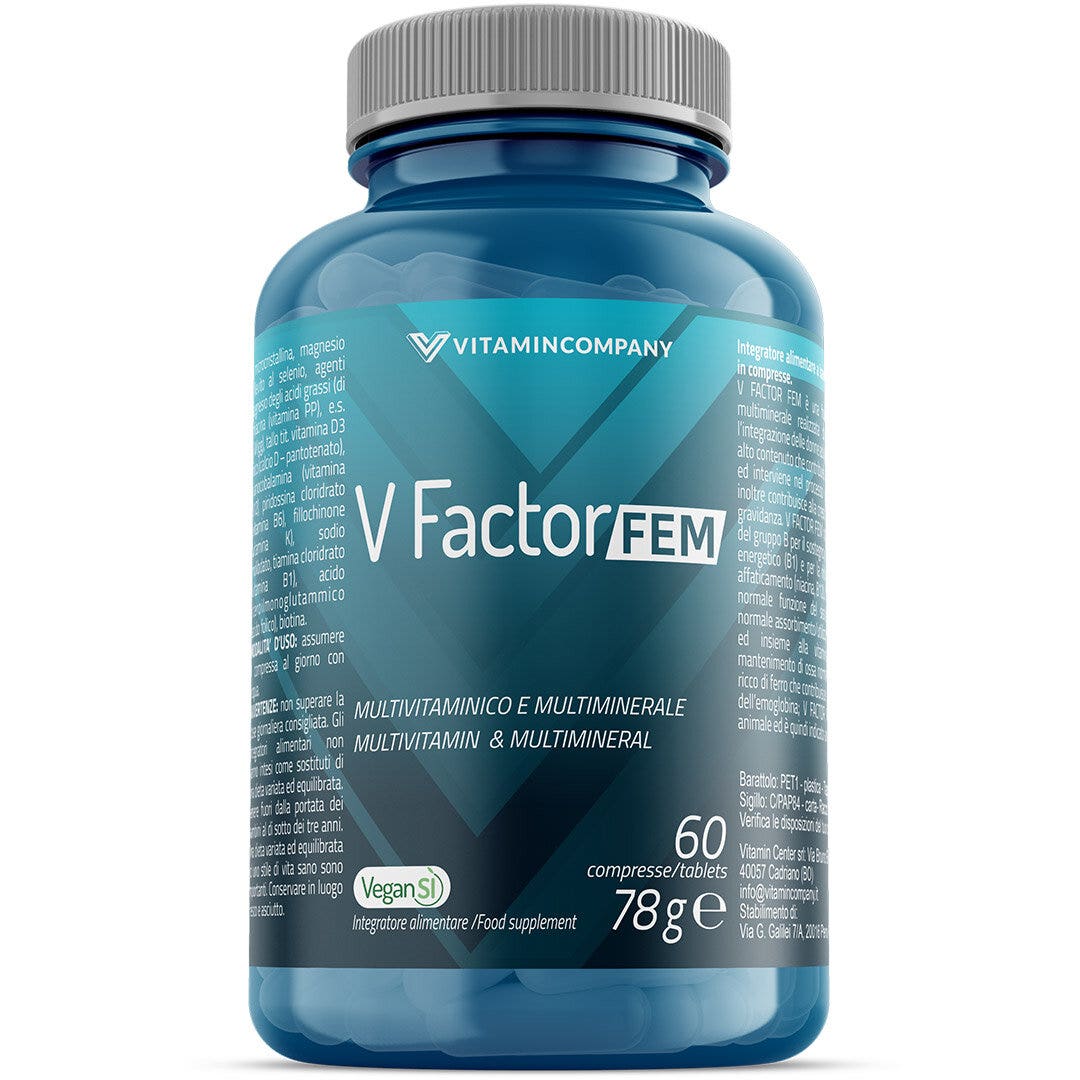 Vitamincompany V-Factor Fem 60 Compresse-1