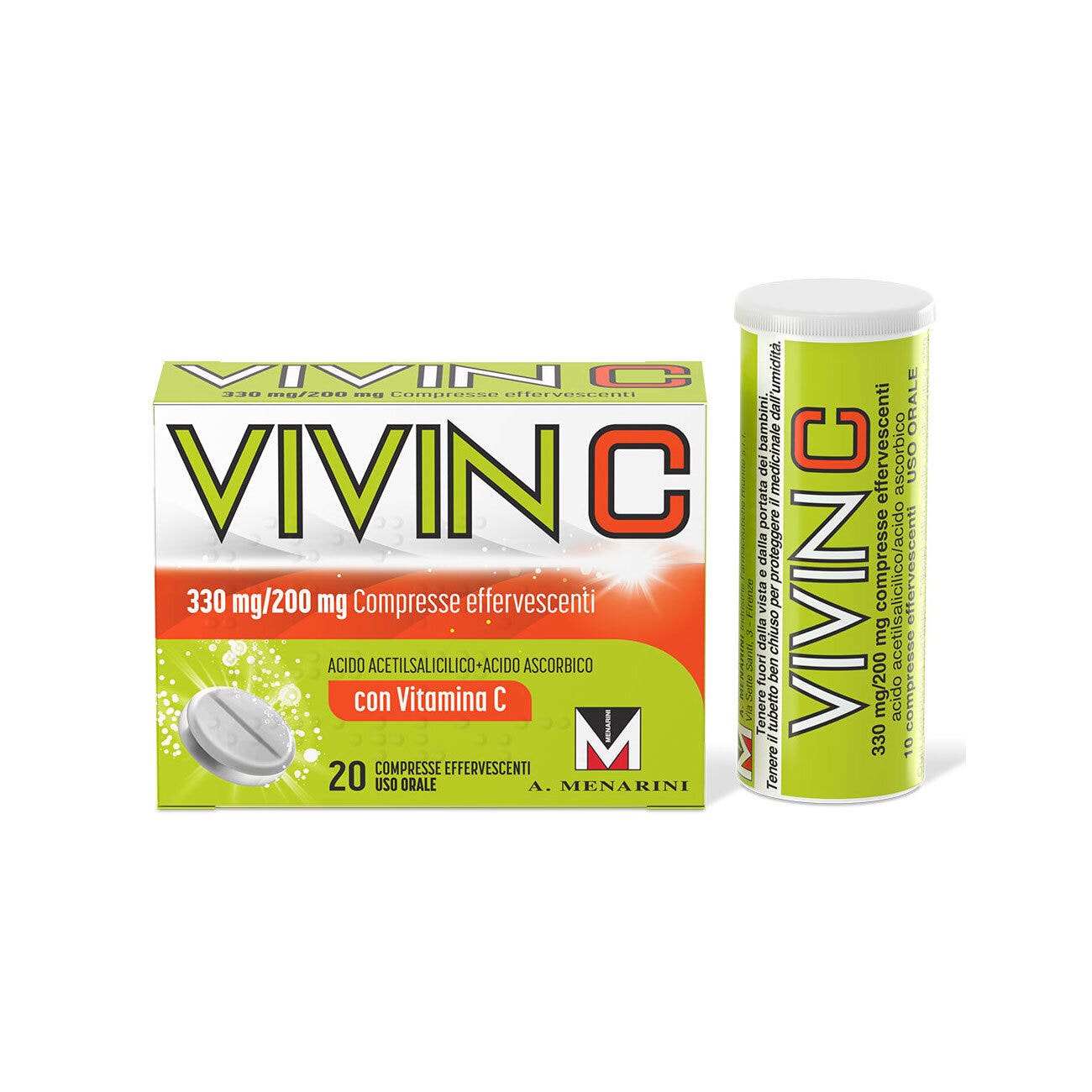 Vivin C 20 compresse effervescenti 330 mg + 200 mg-11