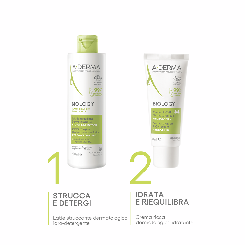 A-Derma Biology Latte Struccante Dermatologico Idra-Detergente 400ml-5