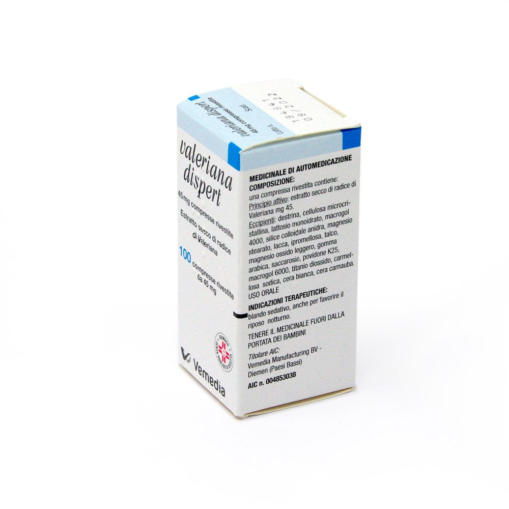 Valeriana Dispert 100 Compresse Rivestite 45mg-4