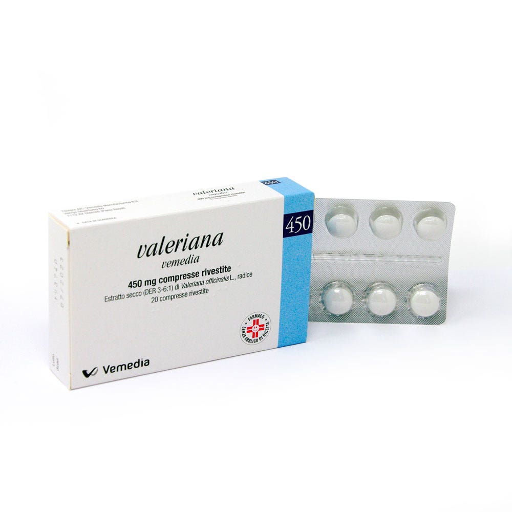 Valeriana Vemedia 20 Compresse Rivestite 450 mg-5
