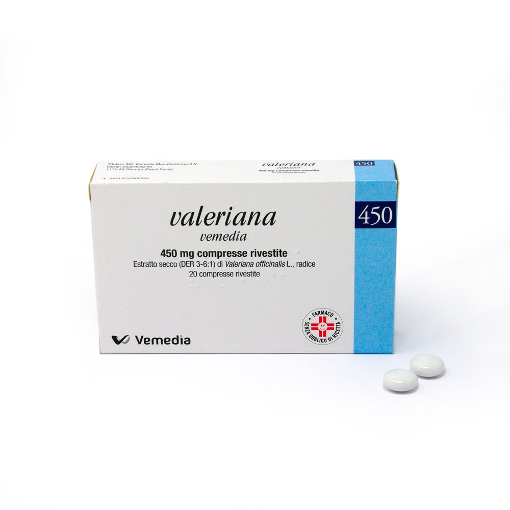 Valeriana Vemedia 20 Compresse Rivestite 450 mg-9