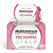 Multicentrum Pre-Mamma Integratore Alimentare Multivitaminico Acido Folico Calcio Vitamina D E 30 Compresse-0