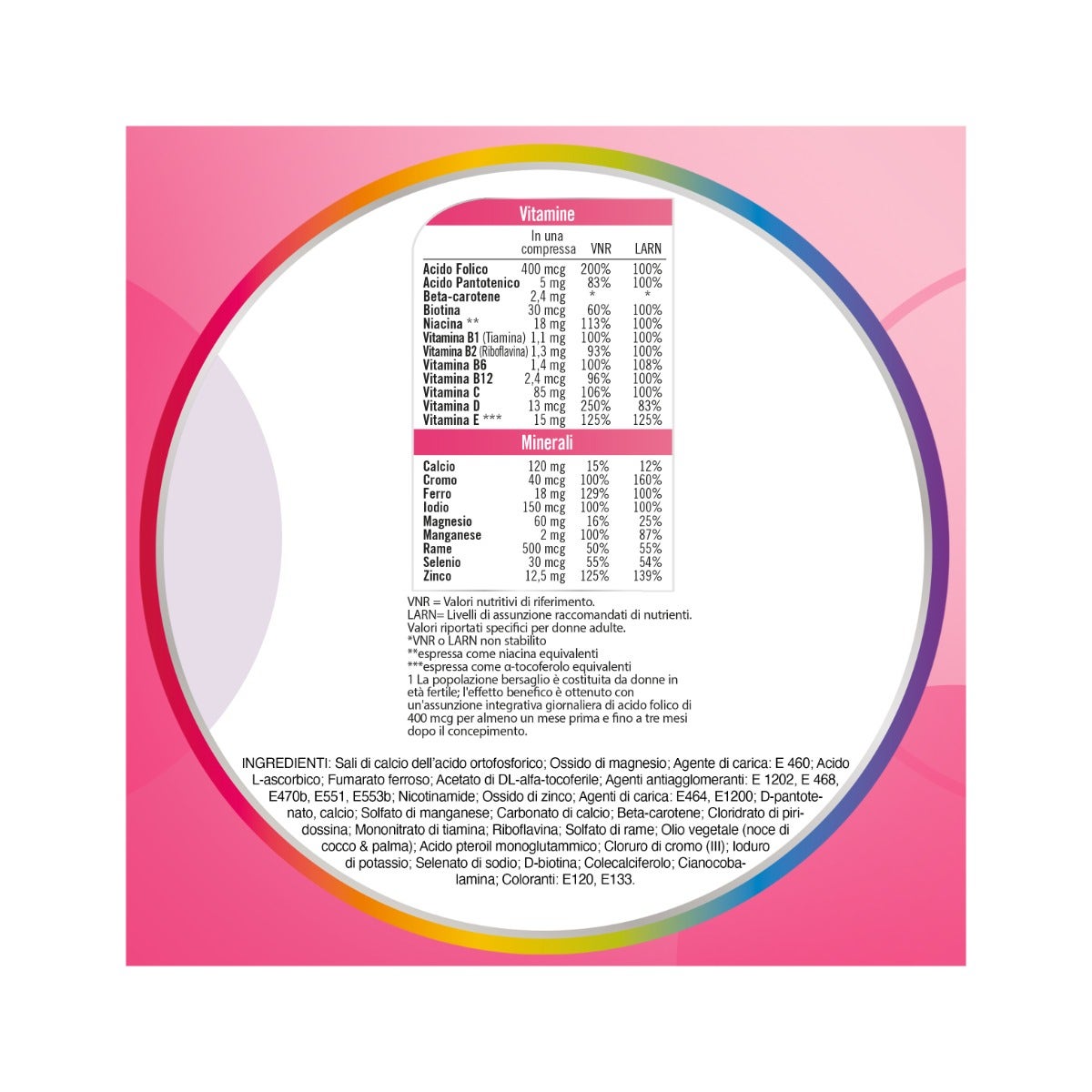 Multicentrum Pre-Mamma Integratore Alimentare Multivitaminico Acido Folico Calcio Vitamina D E 30 Compresse-7