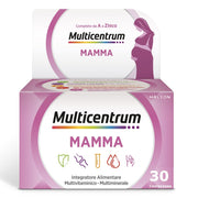 Multicentrum Mamma Integratore Alimentare Multivitaminico Gravidanza Acido Folico D3 Calcio 30 Compresse-6