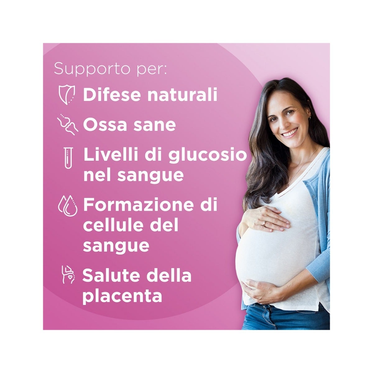 Multicentrum Mamma Integratore Alimentare Multivitaminico Gravidanza Acido Folico D3 Calcio 30 Compresse-9