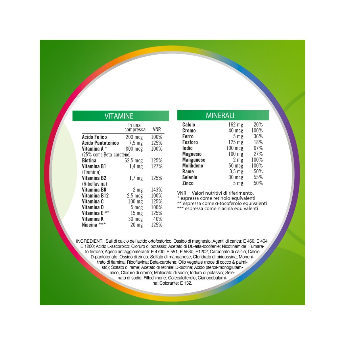 Multicentrum Adulti Integratore Alimentare Multivitaminico Vitamina C B D3 Calcio Ferro Zinco 90 Cpr-7