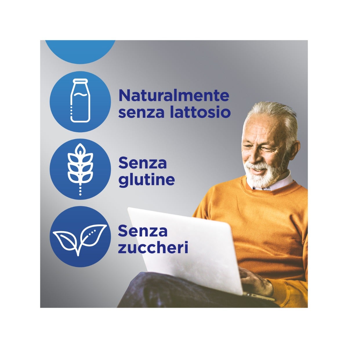 Multicentrum Uomo 50+ Integratore Alimentare Multivitaminico Vitamina D3 C B Zinco Magnesio 30 Compresse-6