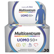 Multicentrum Uomo 50+ Integratore Alimentare Multivitaminico Vitamina D3 C B Zinco Magnesio 30 Compresse-0