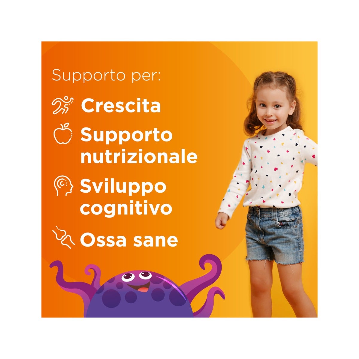 Multicentrum Baby Kids Integratore Multivitaminico Multiminerale Vitamine/Ferro/Calcio Bimbi 3Anni+ 14 Bustine-3