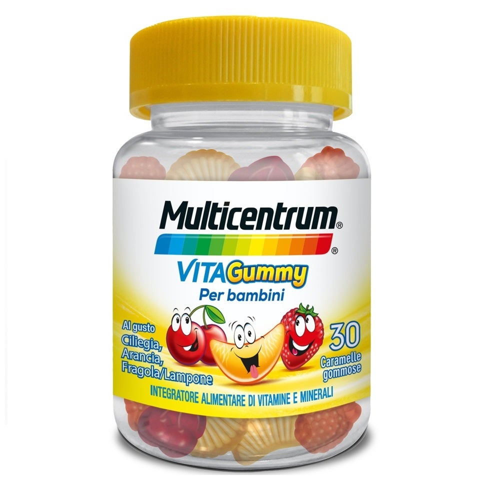 Multicentrum VitaGummy Integratore Vitamine Minerali Bambini 3+ Vitamina D Iodio Ferro 30 Caramelle-8