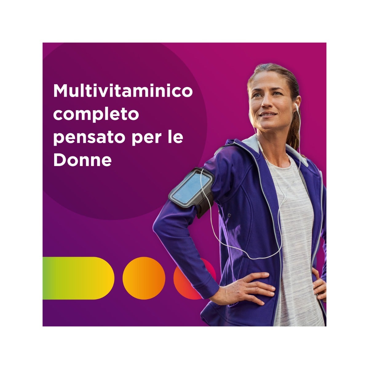 Multicentrum Donna Integratore Alimentare Multivitaminico Vitamina D Calcio Ferro Acido Folico 60 Compresse-2