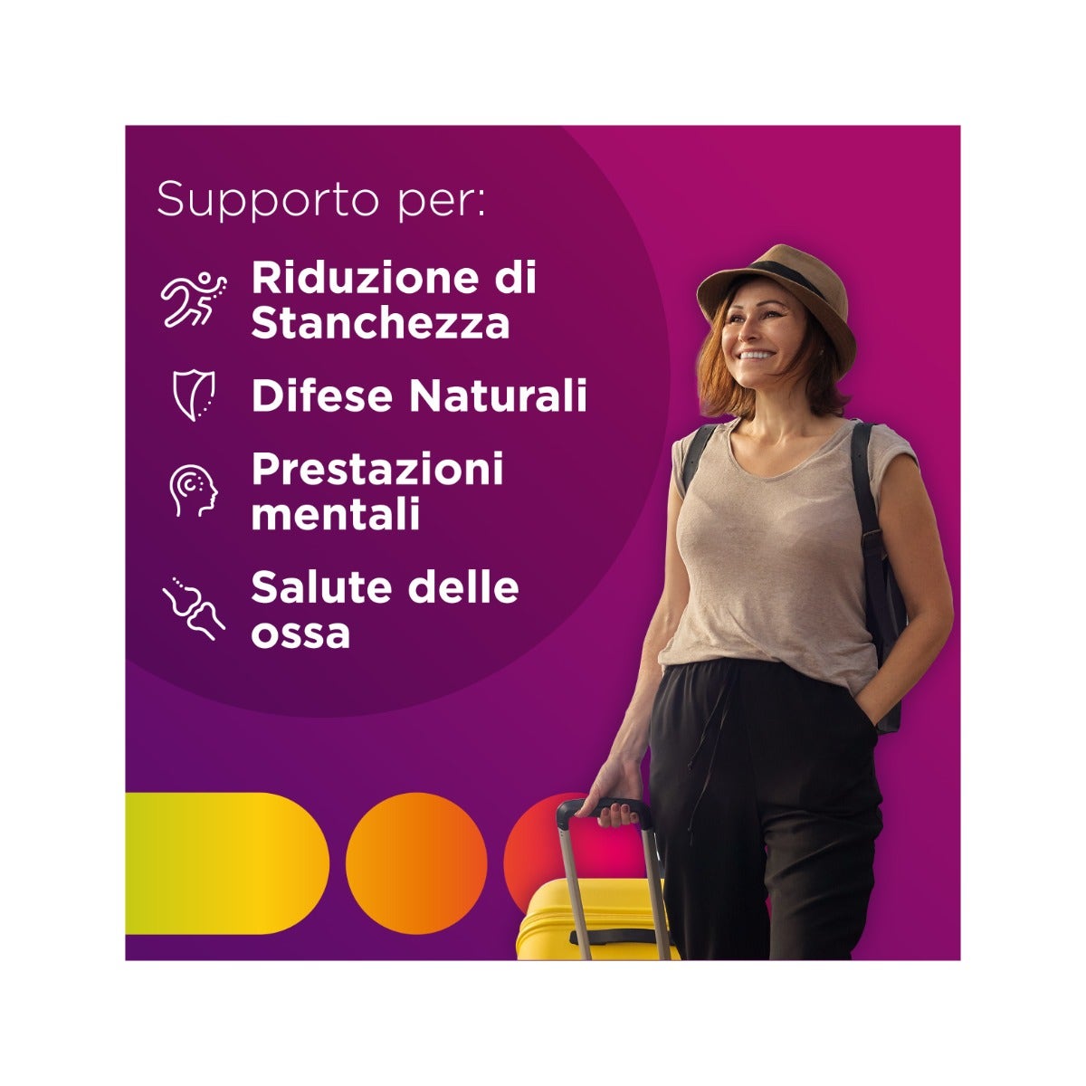 Multicentrum Donna Integratore Alimentare Multivitaminico Vitamina D Calcio Ferro Acido Folico 60 Compresse-3