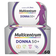 Multicentrum Donna 50+ Integratore Multivitaminico Multiminerale Calcio Ferro Acido Folico 60 Compresse-0