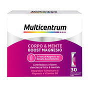 Multicentrum Boost Magnesio Integratore Alimentare Vitamina B6 Magnesio Pidolato Stanchezza 30 Bustine-1
