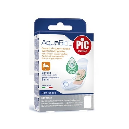 Cerotto Pic Aquabloc 10x10cm Antibatterico 5 Pezzi  - 2