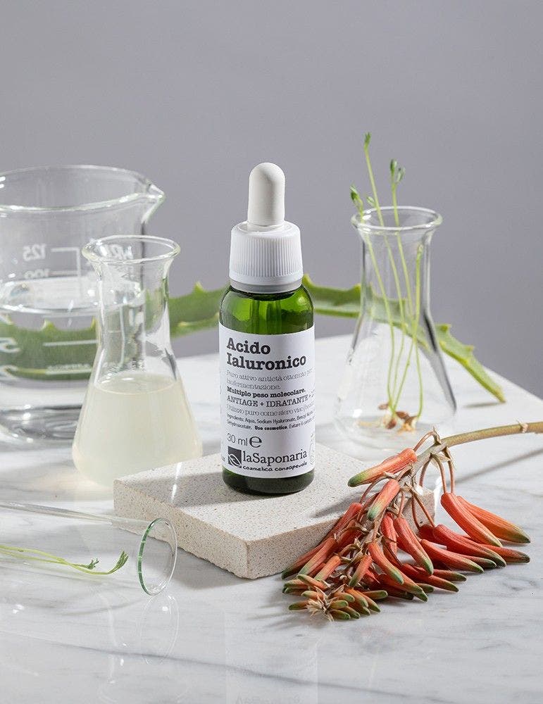 La Saponaria Attivo Puro Acido Ialuronico Multiplo Peso Molecolare 30ml  - 2