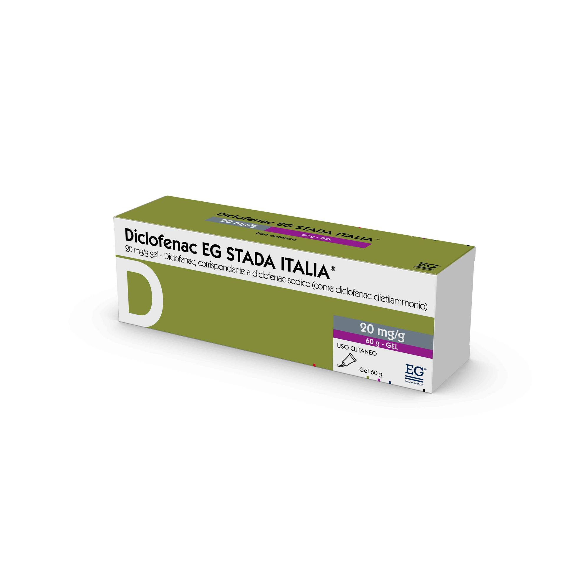 Diclofenac eg 20 Mg/g Gel 1 Tubo in al da 60 g-1