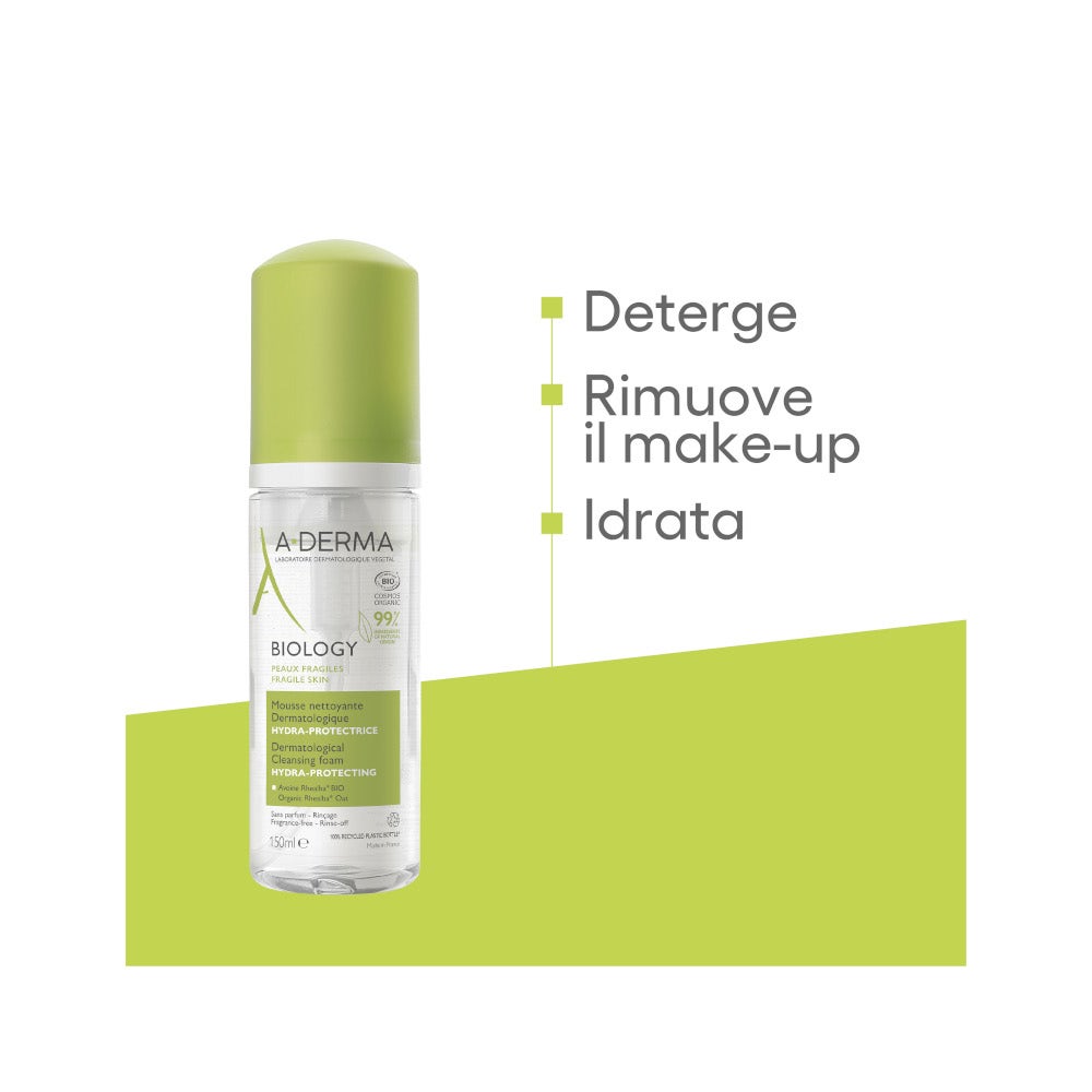 A-Derma Biology Mousse Detergente Dermatologica Idra-protettiva 150ml-3