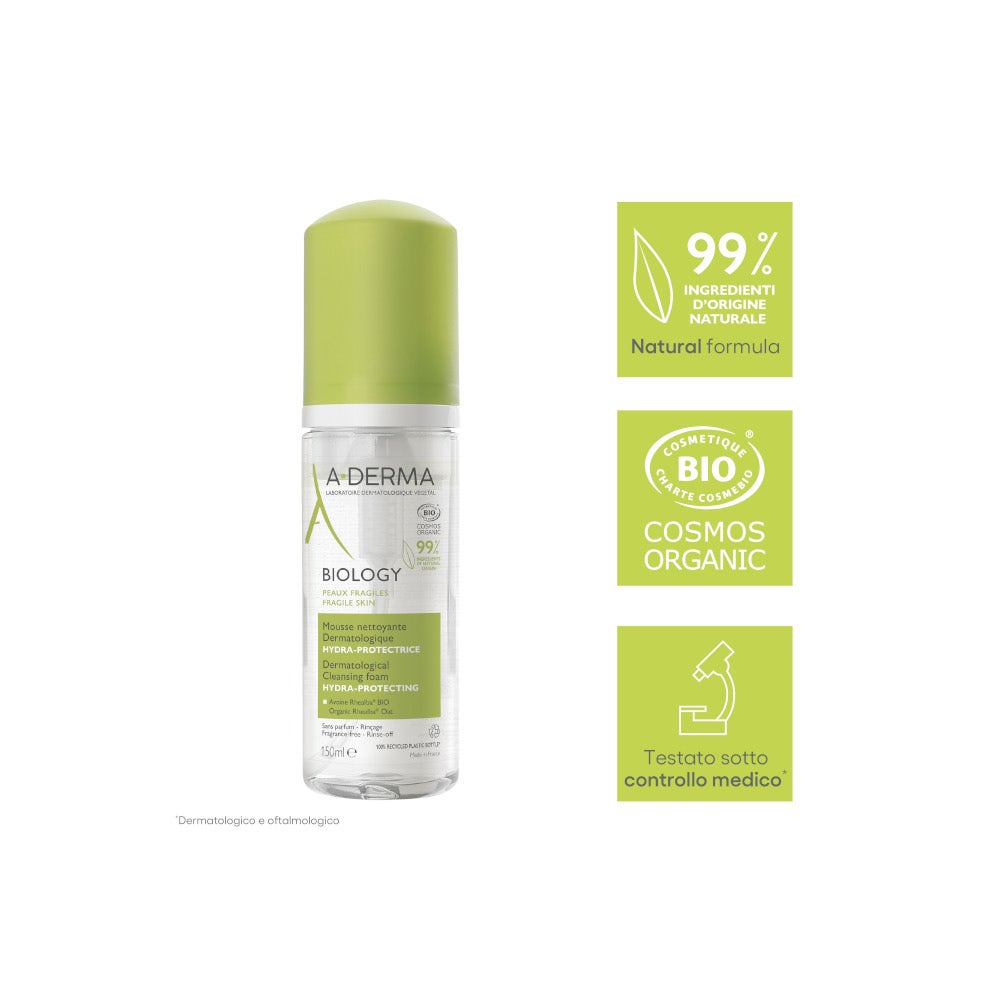 A-Derma Biology Mousse Detergente Dermatologica Idra-protettiva 150ml-6