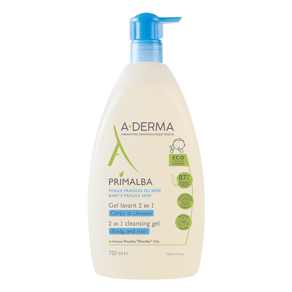 A-Derma Primalba Gel Detergente 2in1 750ml-1