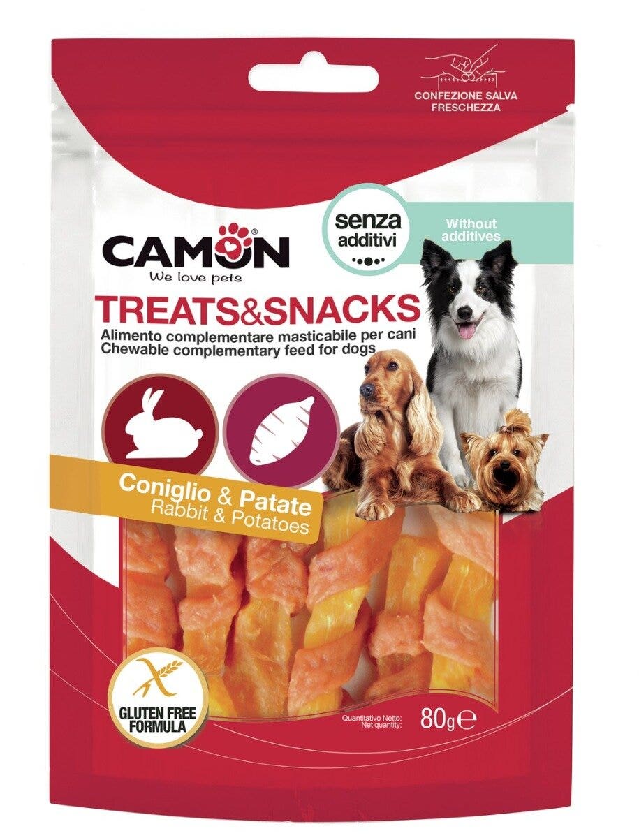 Camon Strips Di Coniglio E Patata Dolce Per Cani 80g 11cm-4