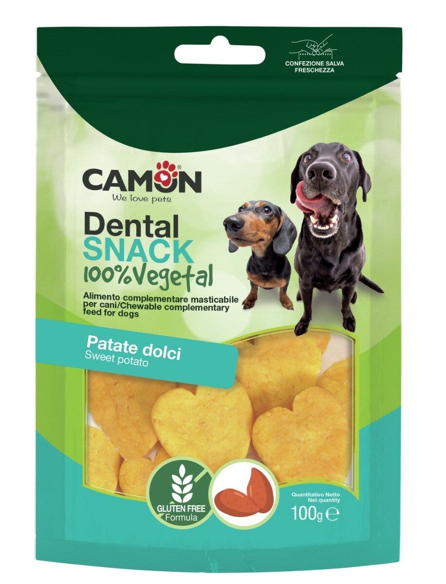 Cemon Bauveg Snack Cuoricini Con Patata Dolce Per Cani 100g 4,5cm-4