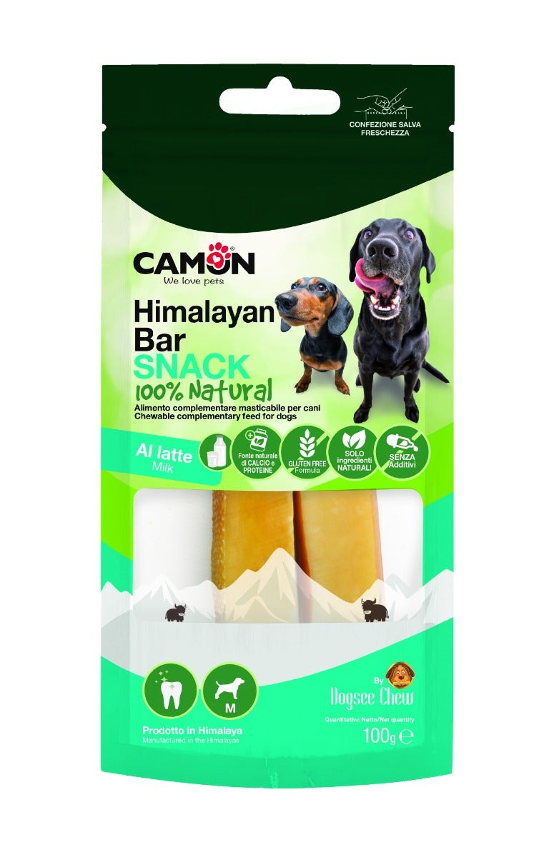 Camon Snack Barretta Latte Cane Taglia M 100g-1