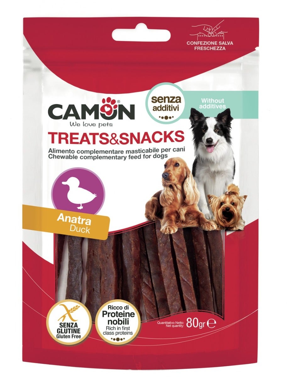 Camon Anatra Soft Sticks Per Cani 80g 11cm-2