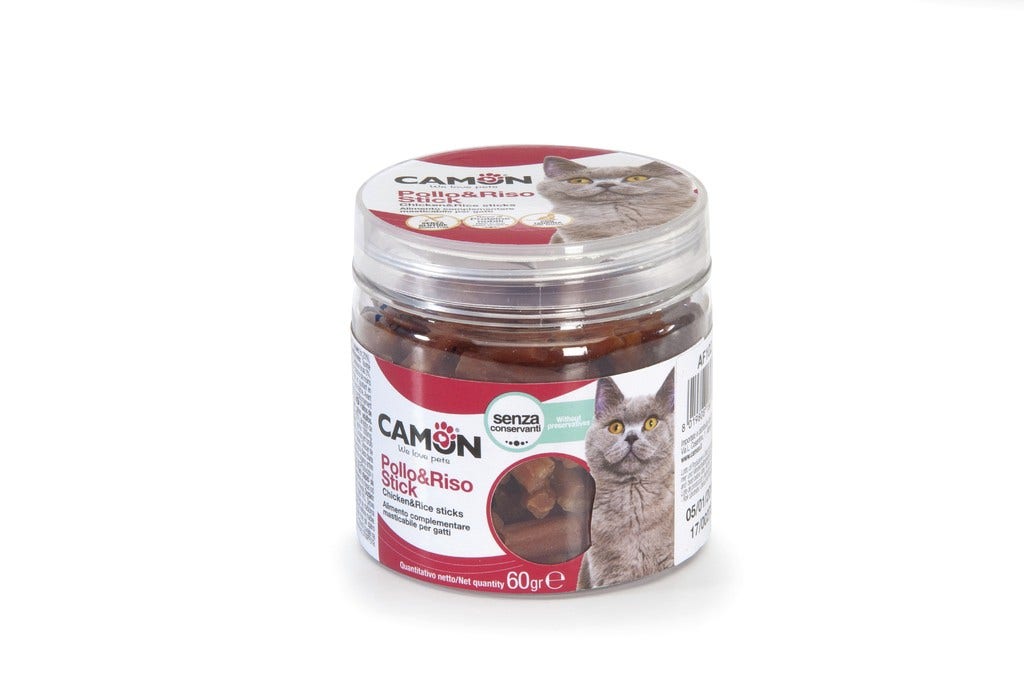 Camon Pollo&Riso Stick Per Gatti Barattolino 60g 3cm-2