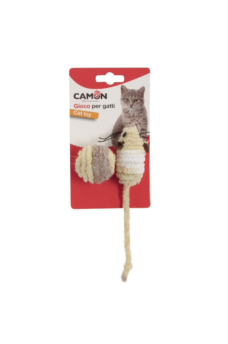 Camon Palla E Topo In Tessuto Per Gatti-1