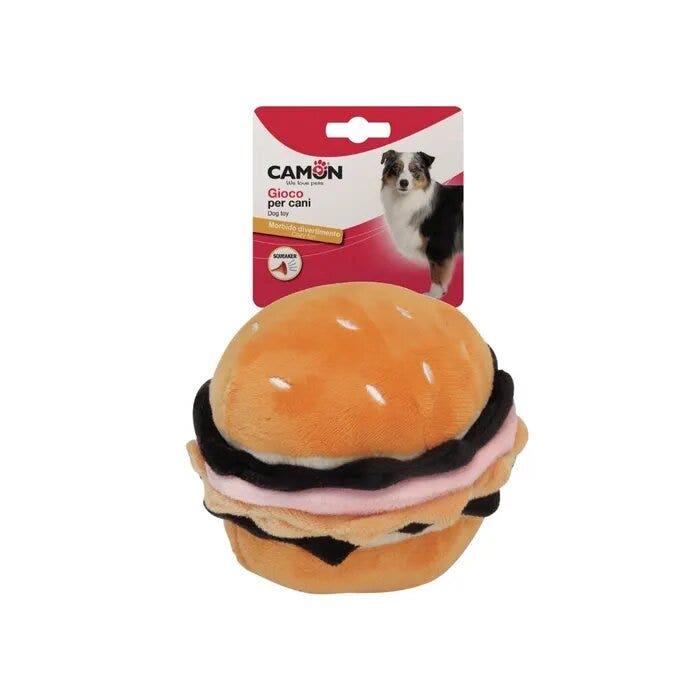 Camon Gioco Hamburger in Poliestere Con Squeaker  Per Cani-4