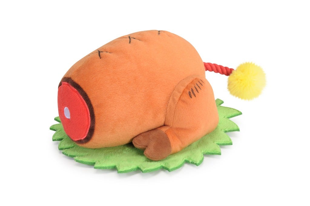 Camon Gioco Tacchino Natalizio in Peluche Con Corda Per Cani-2