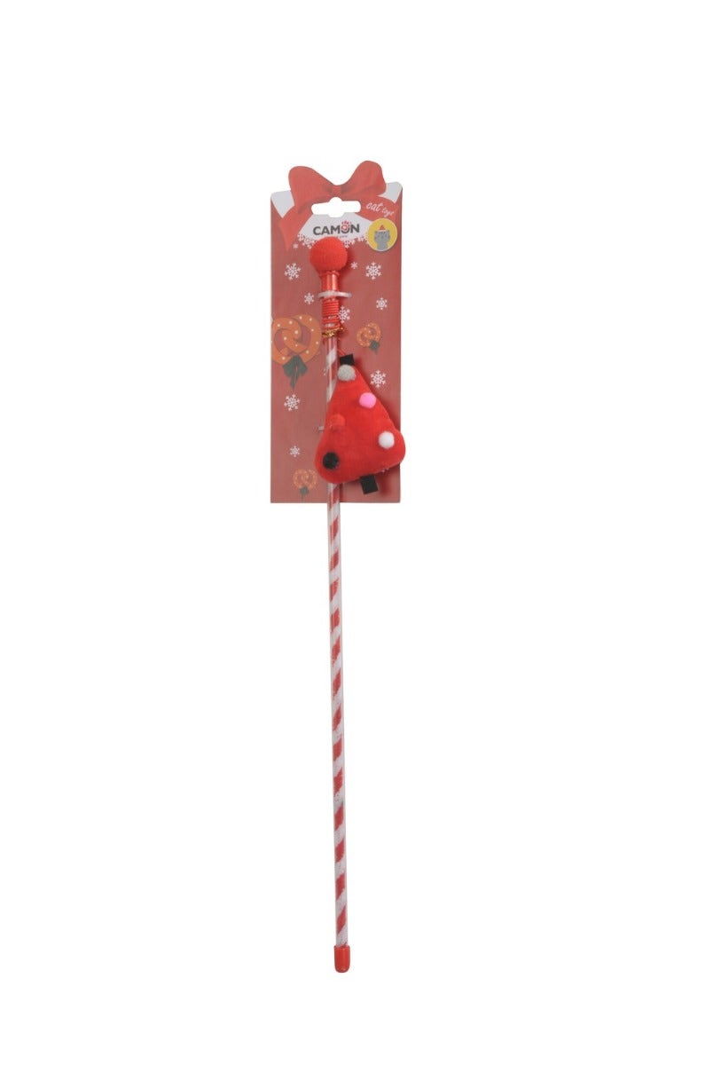 Camon Cannetta Natalizia Con Albero Di Natale E Pon-pon Per Gatti-1
