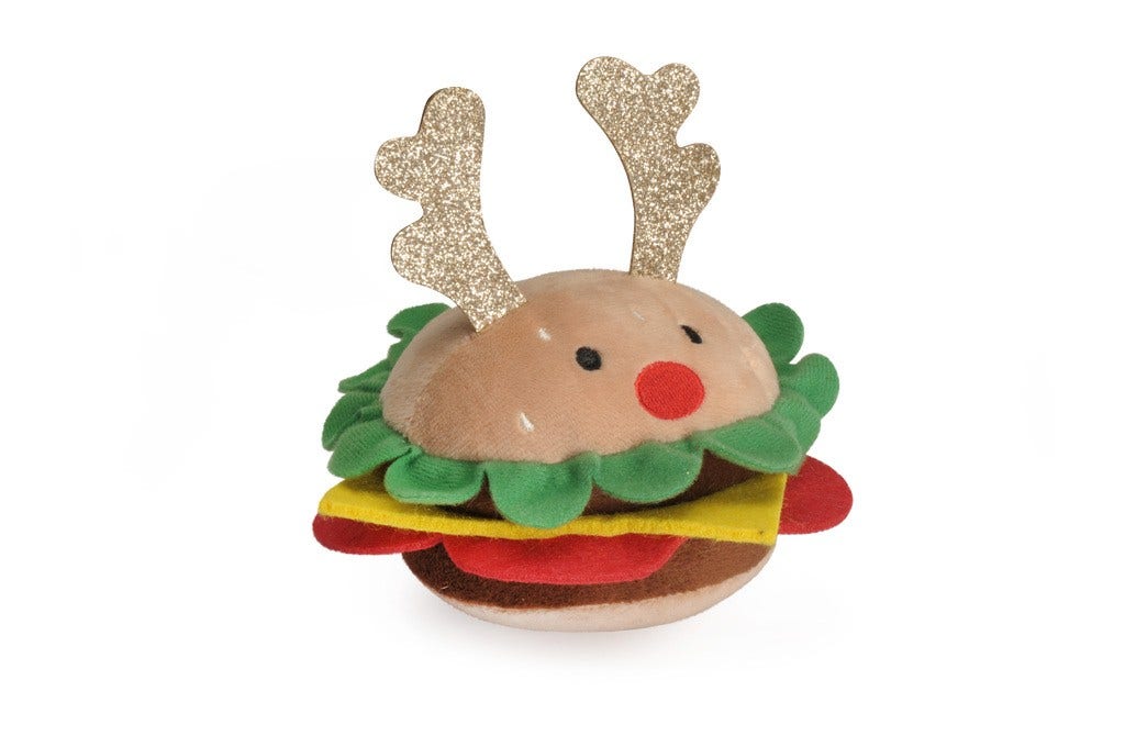 Camon Gioco Hamburger in Poliestere Con Squeaker  Per Cani-3