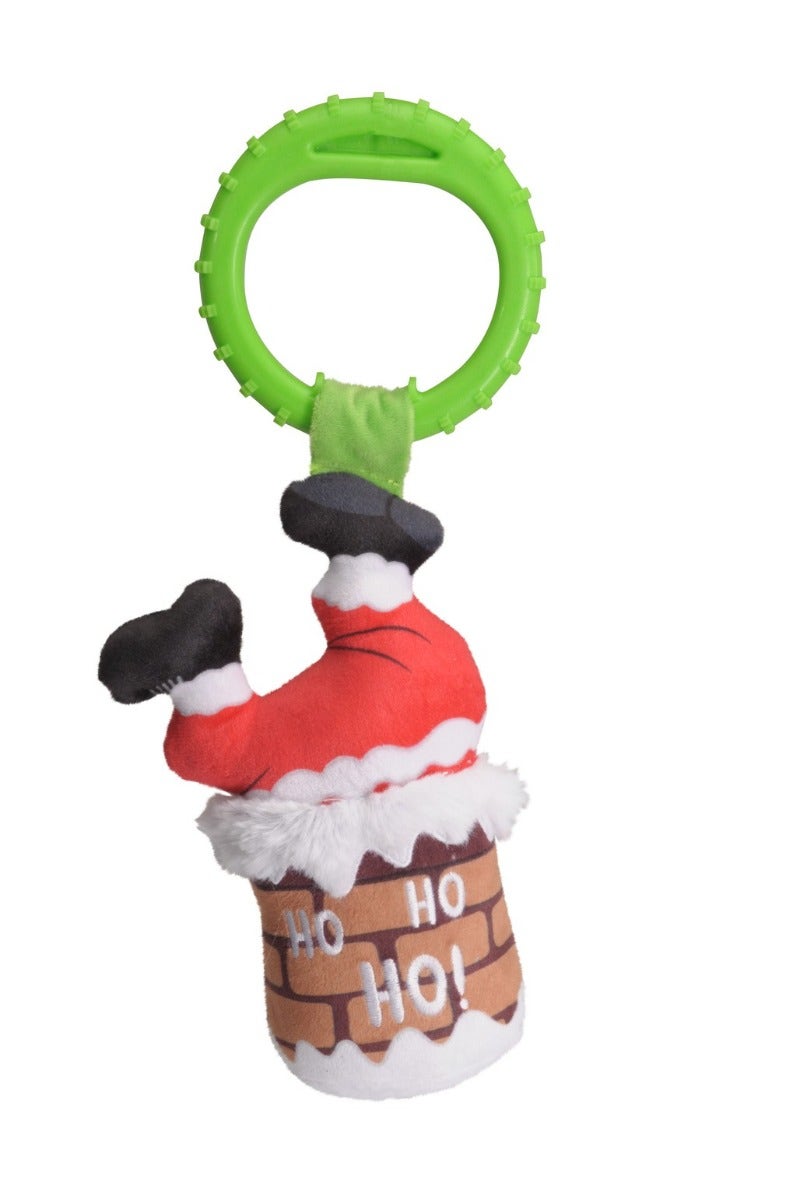 Camon Babbo Natale Nel Camino in Peluche E Tpr Per Cani 35cm-1