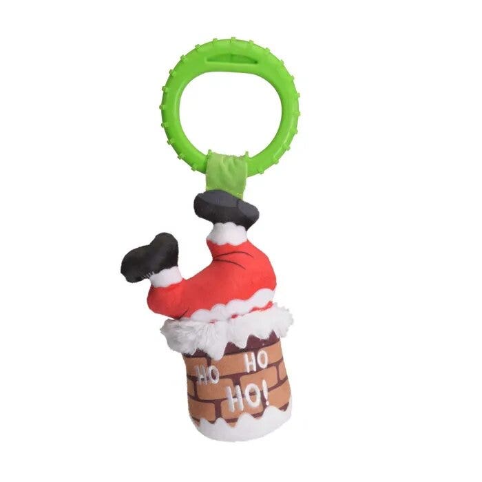 Camon Babbo Natale Nel Camino in Peluche E Tpr Per Cani 35cm-2