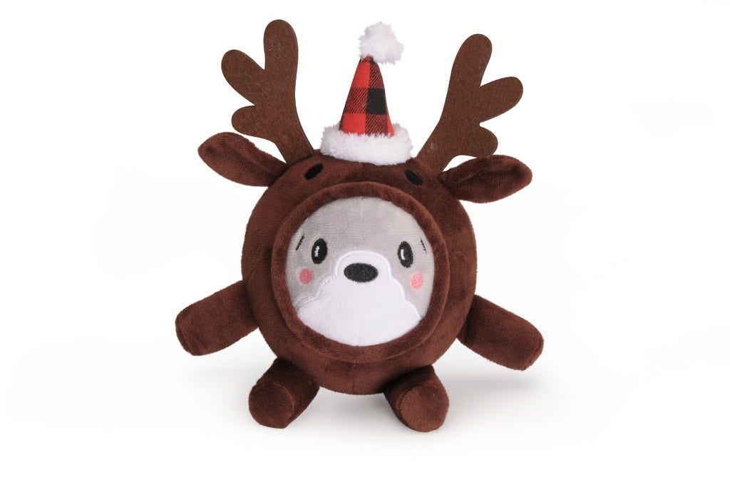 Camon Pupazzo A Forma Di Renna In Peluche Con Squeaker-1