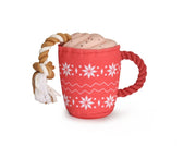 Camon Gioco Tazza Natalizia in Peluche Con Squeaker Per Cani-1