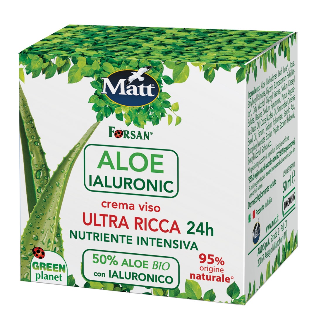 Forsan Aloe Ialuronic Crema Viso Ultra Ricca 50ml-4