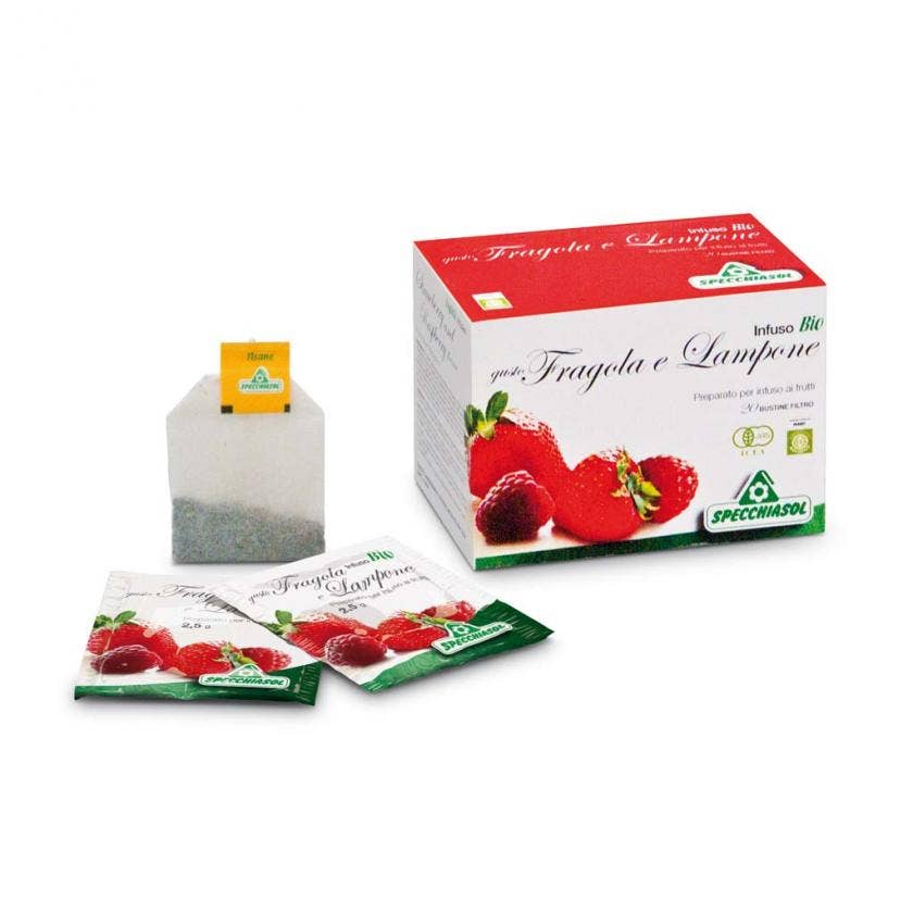 Specchiasol Infuso Tisana Bio Fragola/Lampone 20 Buste-2