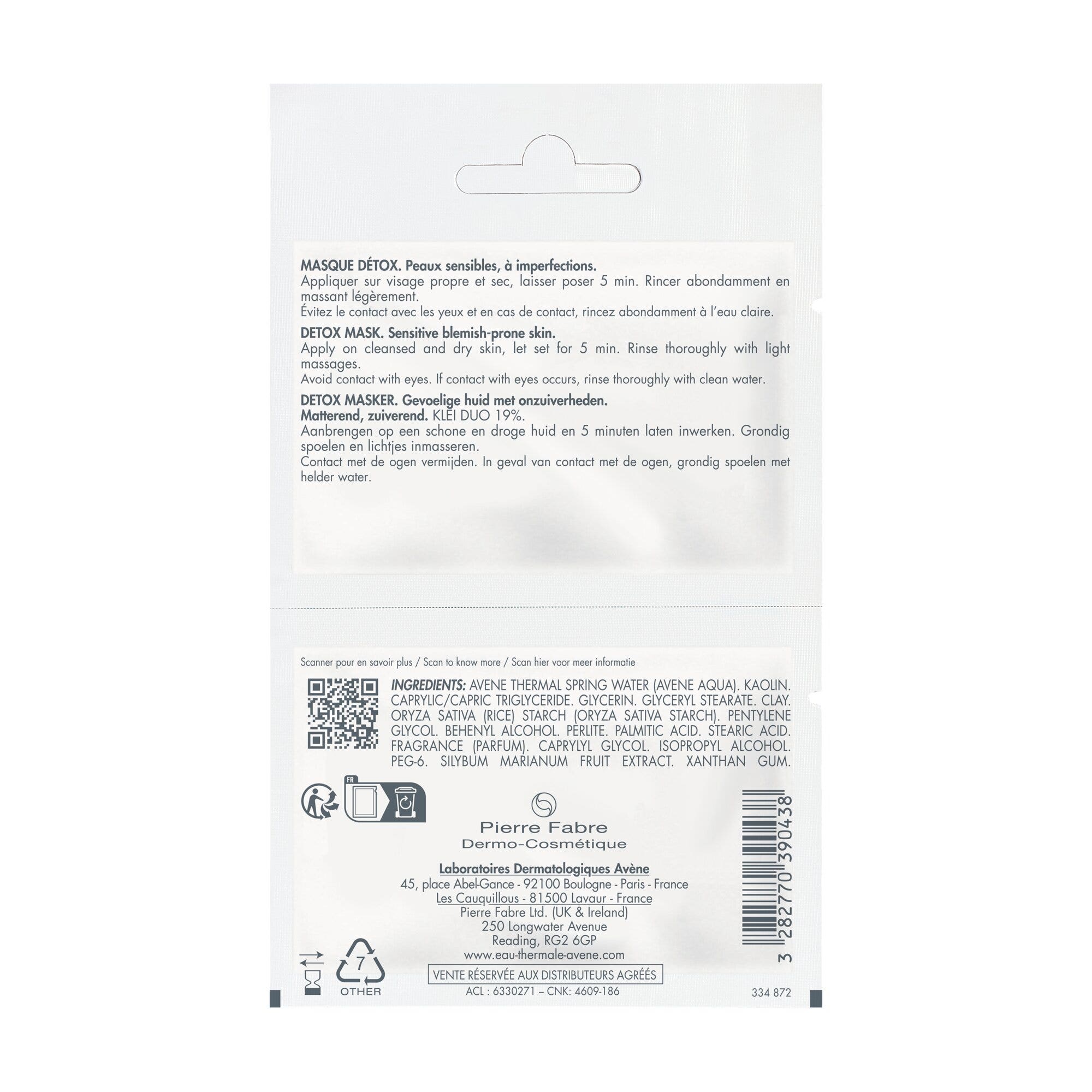 Eau Thermale Avène Cleanance Maschera Detox 2x6ml-2