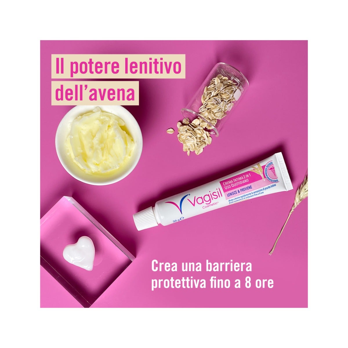Vagisil Crema Intima Idratante Lenitiva Con Avena Prebiotica Naturale Per Irritazioni Intime 30g-7