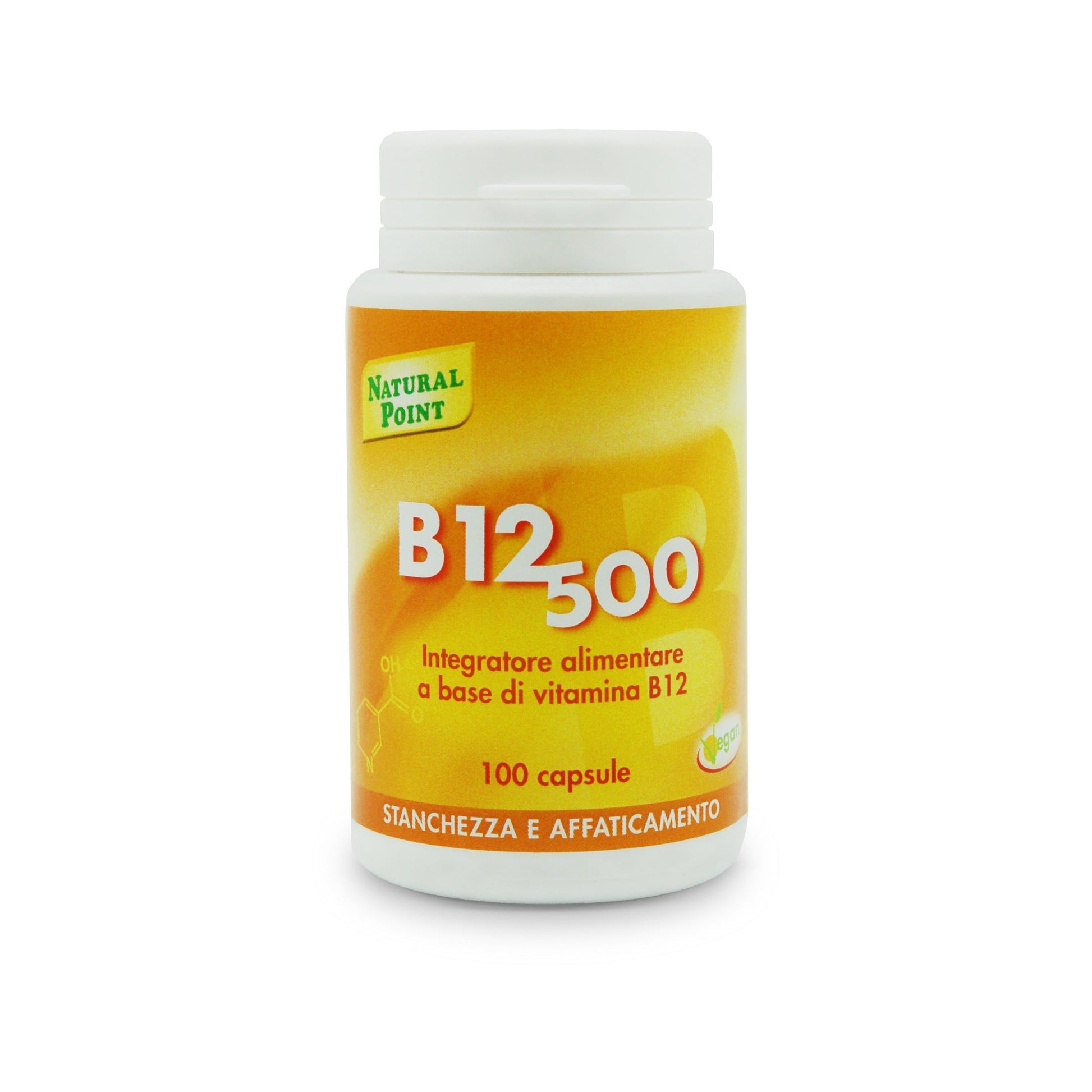 Natural Point B12 Cianocobalamina 100 Capsule Vegetali  - 2