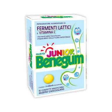 Benegum Junior Fermenti Lattici Vitamina C 16 Confetti-1