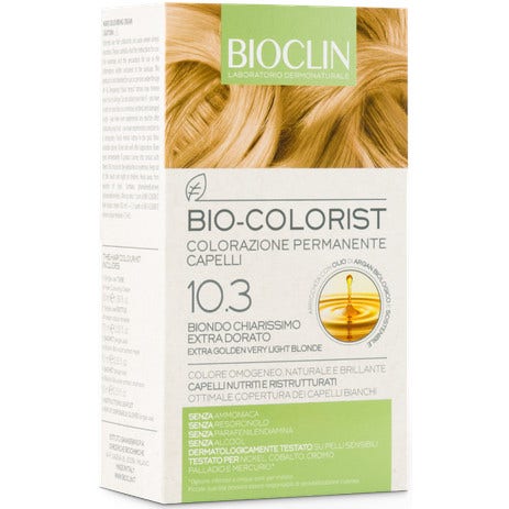 Bioclin Bio Colorist Colorazione Permanente 10.3 Biondo Chiarissimo Extra Dorato  - 2