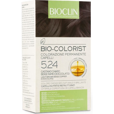 Bioclin Bio Colorist Colorazione Permanente 5.24 Castano Chiaro Beige Rame  - 2
