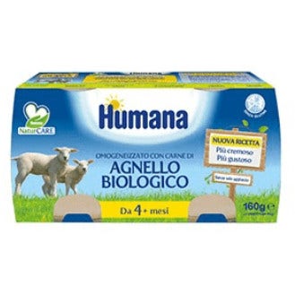 Humana Omogeneizzato Agnello Bio 4 Mesi+ 2x80g  - 1