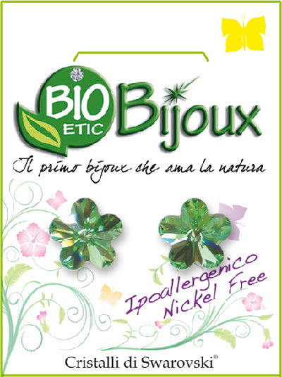 Bio Bijoux Orecchino Fiore 6mm Peridot  - 1